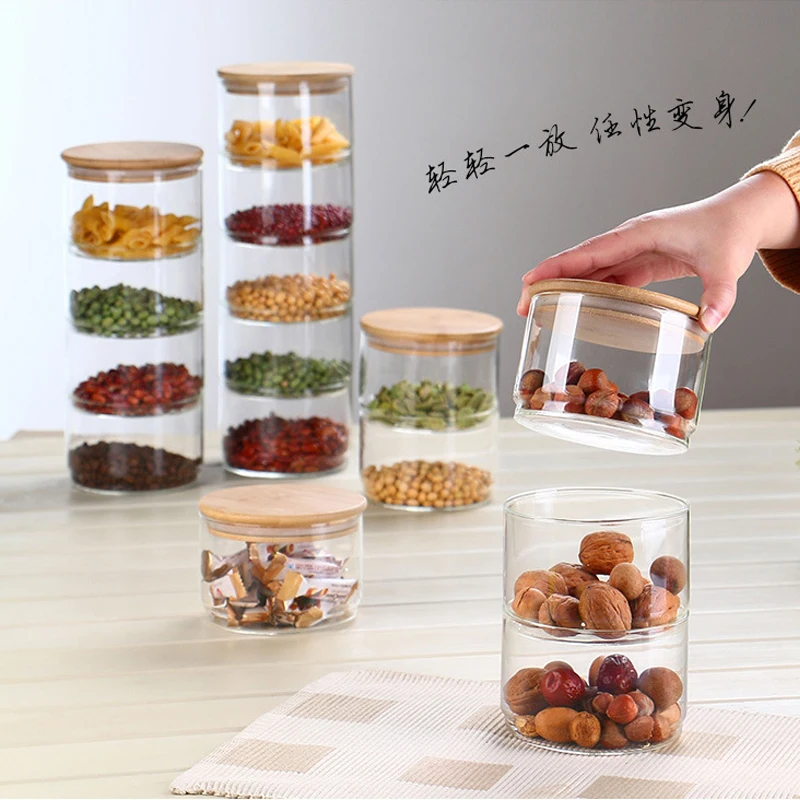Food Storage Glass Container Set - Nuevo Juego de Recipientes de Vidrio