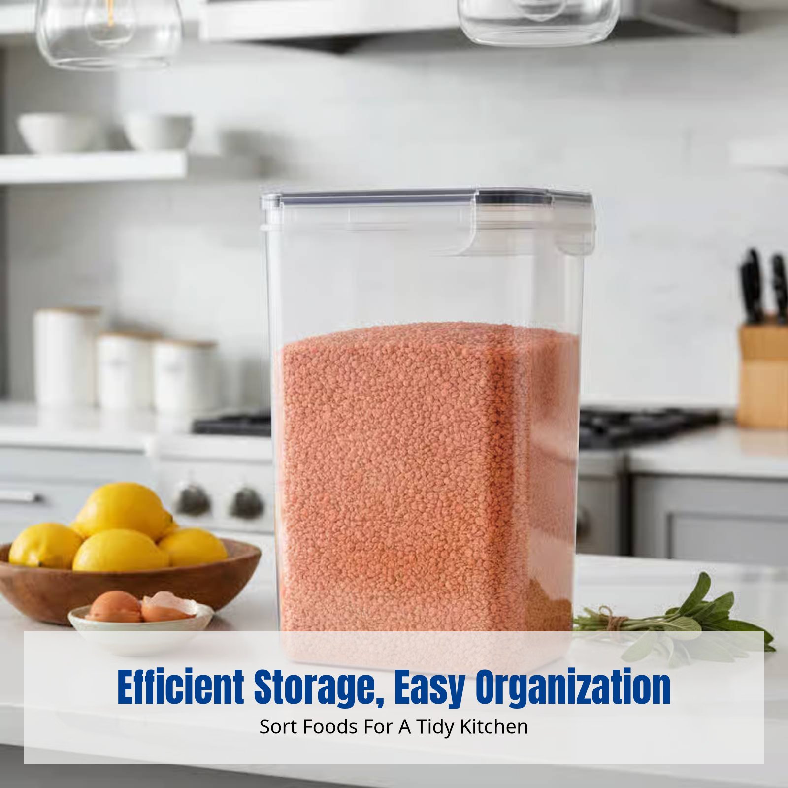 Food Storage Large - Juego de Recipientes Herméticos para Almacenamiento