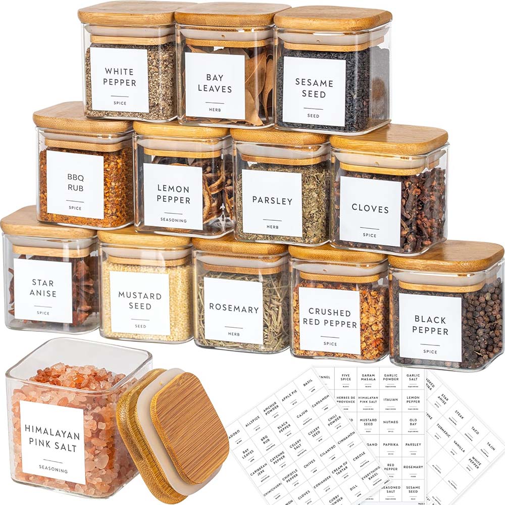 Food Storage Glass Container Set - Juego de frascos de vidrio de