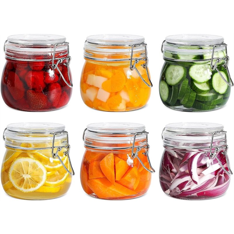 Food Storage Glass Container Set - Frascos de vidrio A96K, recipiente hermético