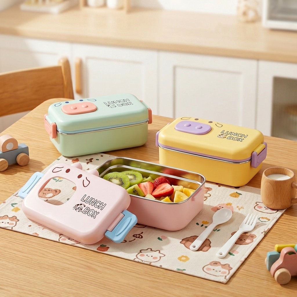 Food Storage Cabinet For Kitchen - Lonchera Infantil de Acero Inoxidable 304,