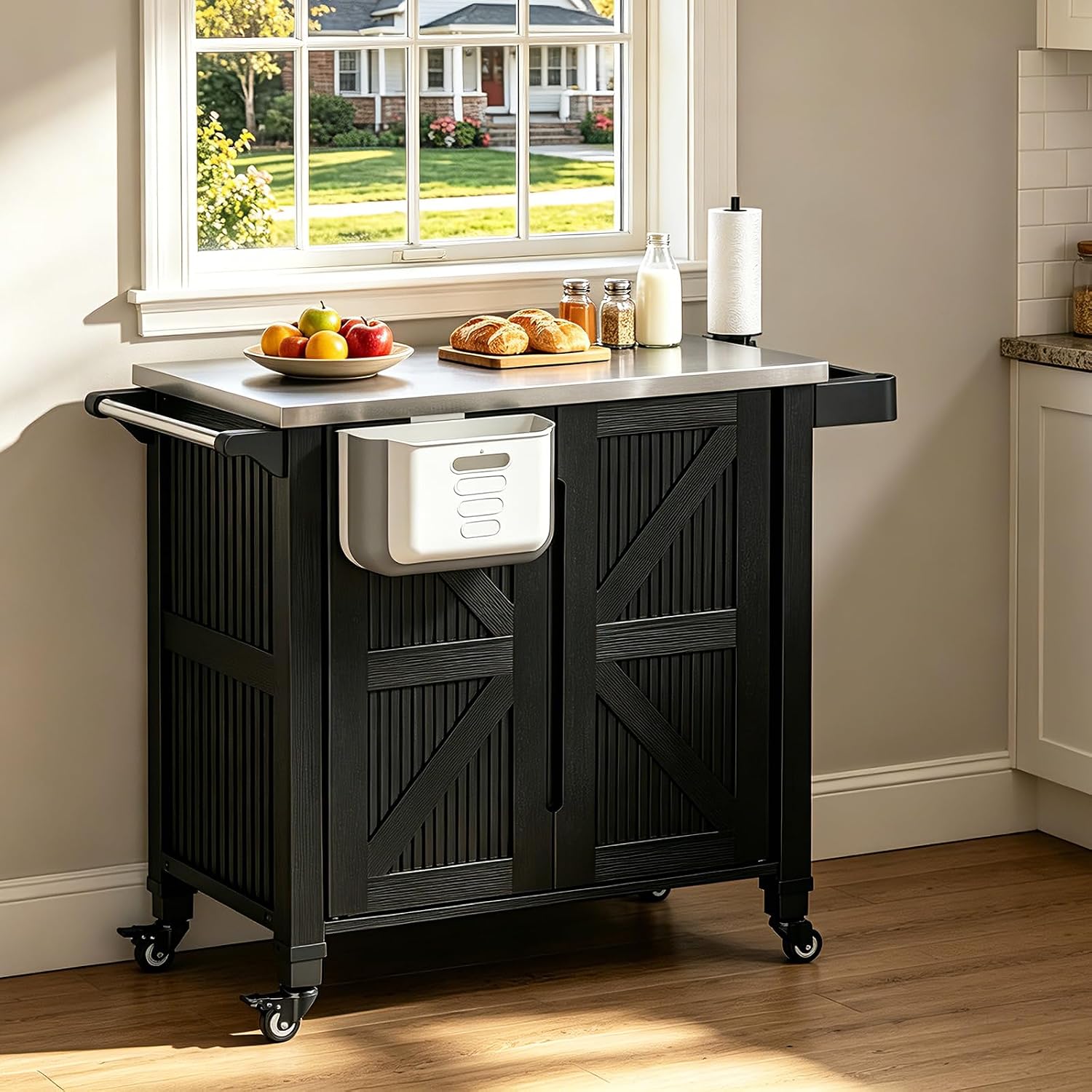 Food Storage On Wheels - Carrito de barbacoa para exteriores con