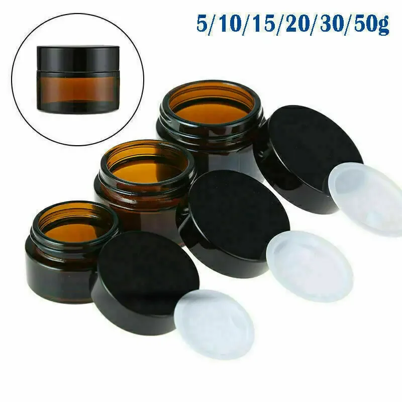 Food Storage Glass Container Set - 2 uds 5ml/10ml/15ml/20ml/30ml/50ml botella de vidrio