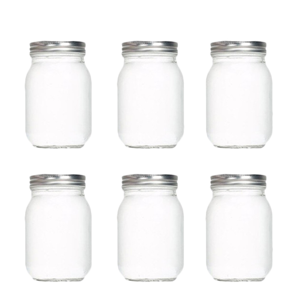 Food Storage Jars Plastic - Juego de 6 Frascos de Vidrio