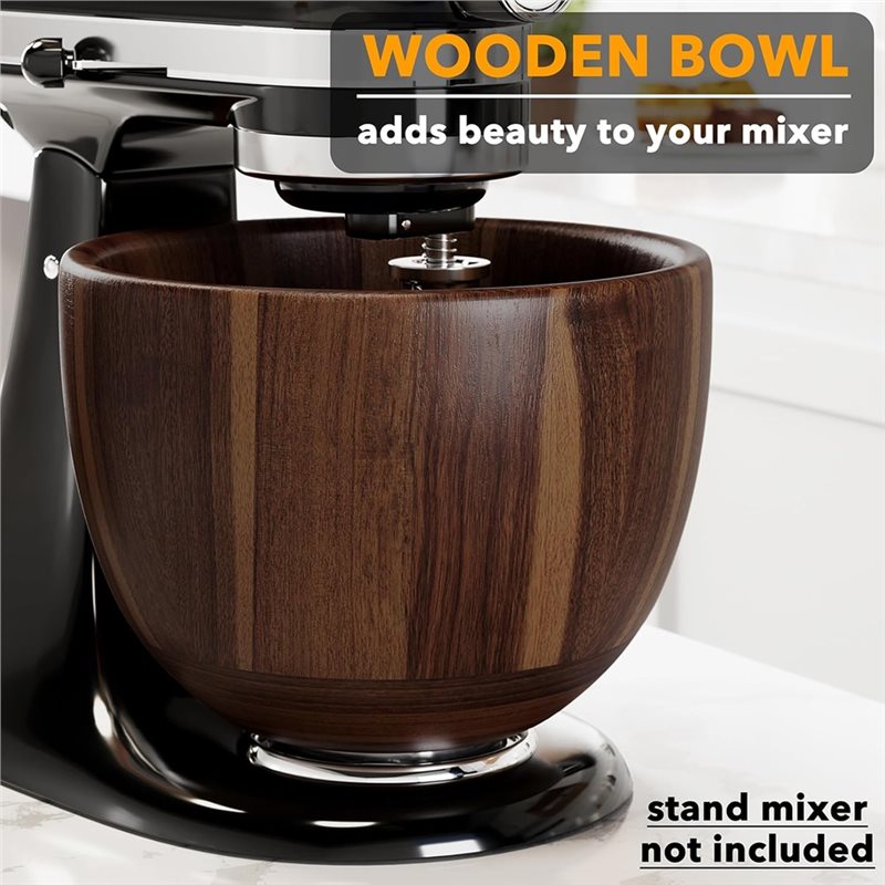 Kitchenaid Mixer Hand Mixer - Soporte de Madera de Acacia para