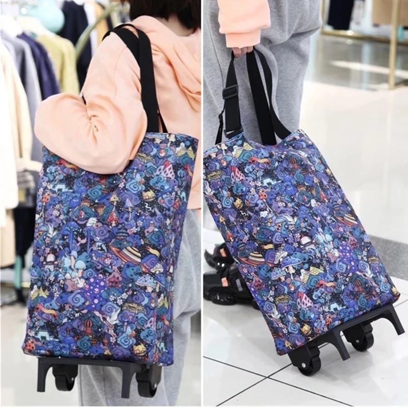 Food Storage On Wheels - Bolsa de almacenamiento plegable de alta