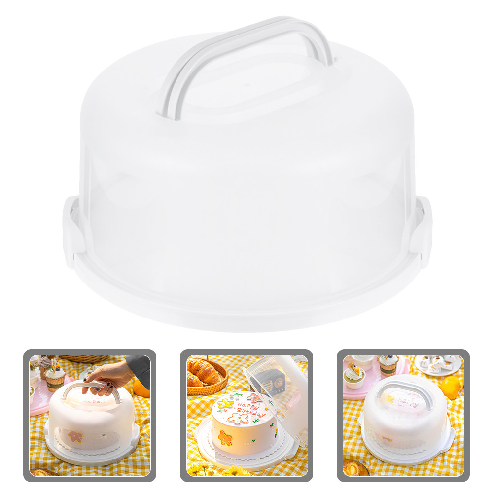 Food Storage Handling - Caja para guardar pasteles, redonda de