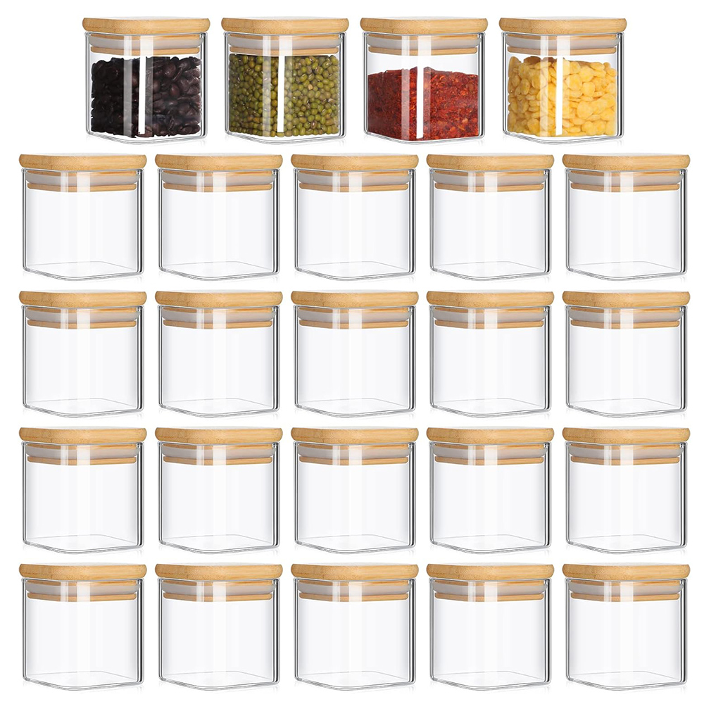 Juego de tarros de vidrio de 4 - Food Storage Glass Container Set reseña y precio