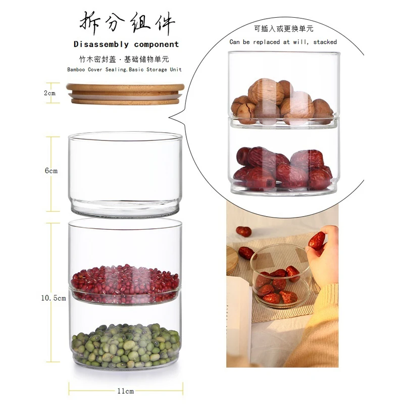 Nuevo Juego de Recipientes de  - Food Storage Glass Container Set reseña y precio