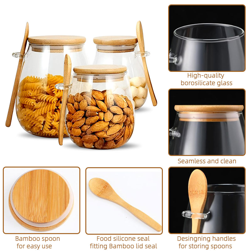Tarro de vidrio sellado de 34o - Food Storage Glass Container Set reseña y precio