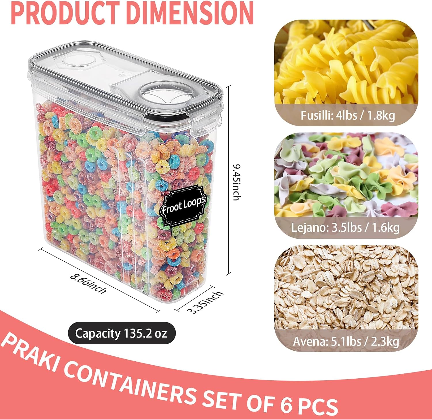 Contenedores Grandes para Alma - Food Storage Large reseña y precio