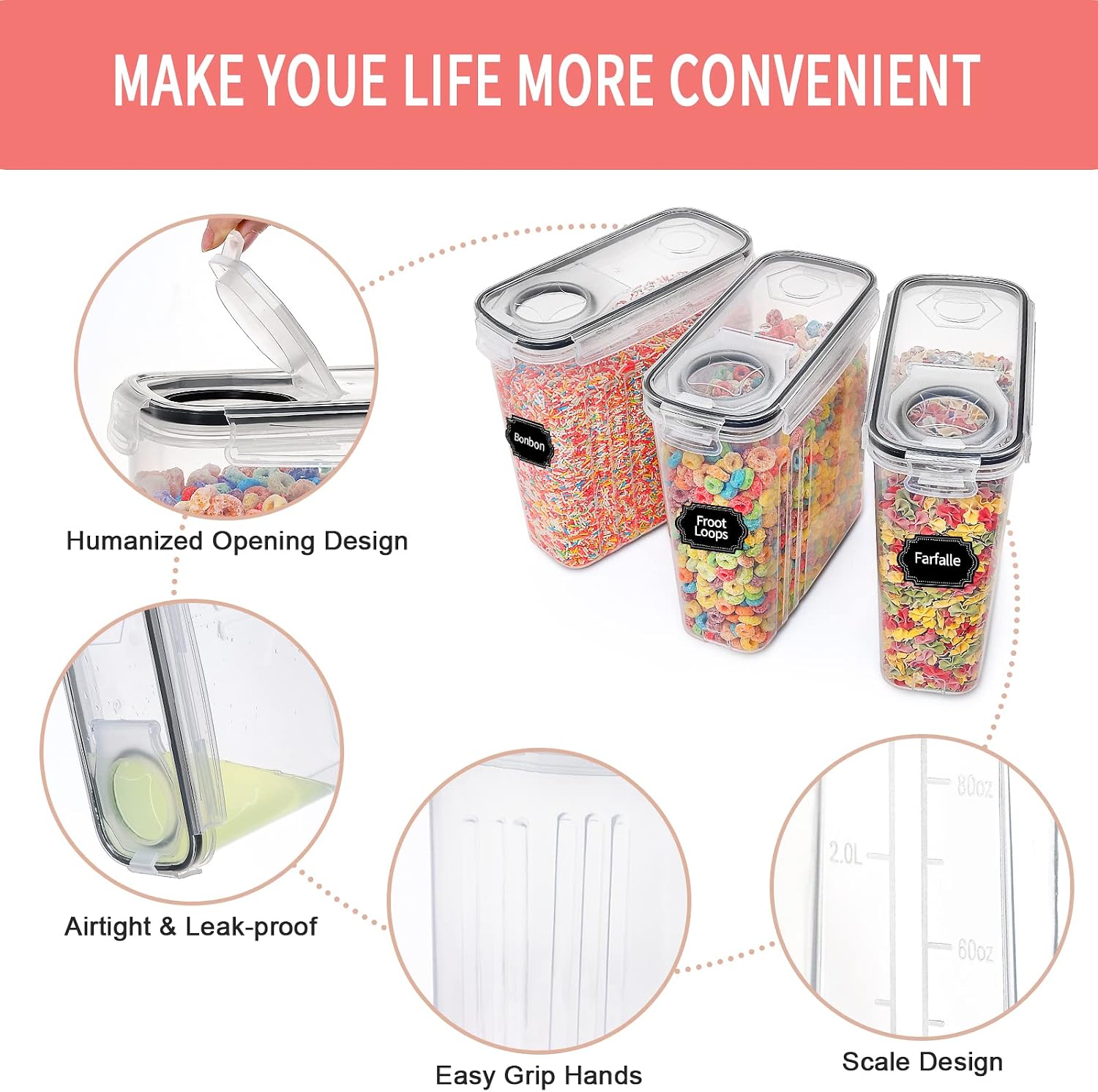 Contenedores Grandes para Alma - Food Storage Large reseña y precio