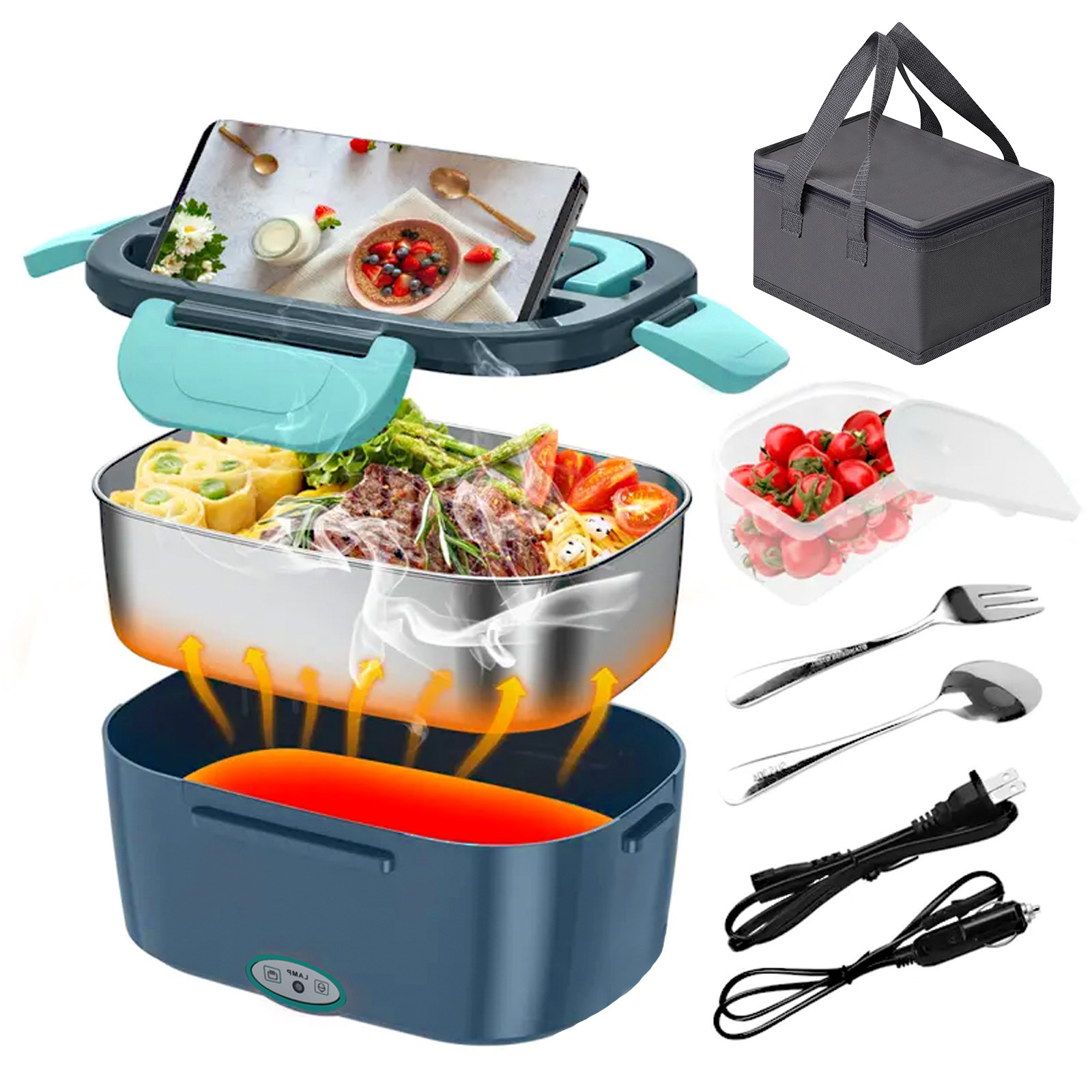 Lonchera Eléctrica de 100W y 1 - Portable Food Warmer reseña y precio