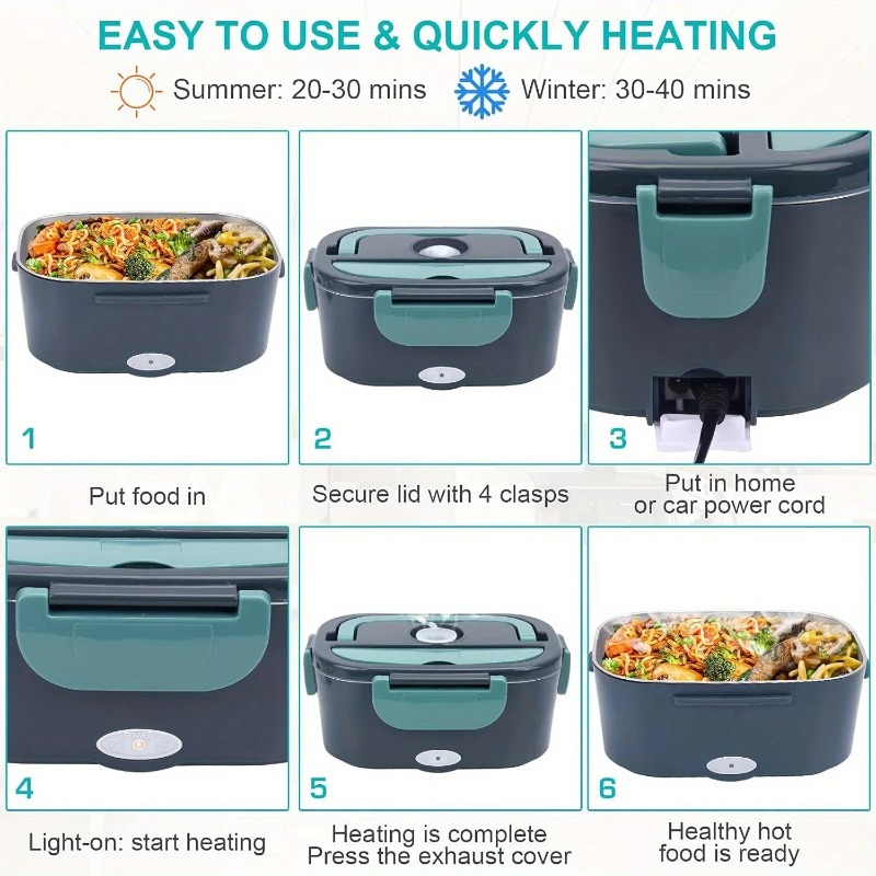 Calentador de alimentos eléctr - Portable Food Warmer reseña y precio