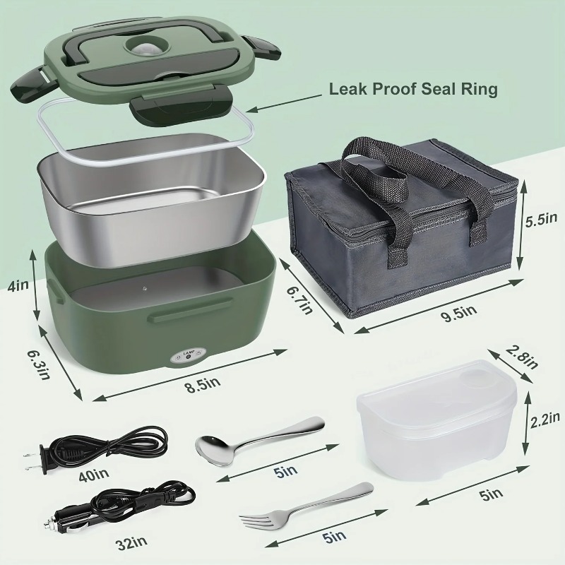 Calentador de alimentos eléctr - Portable Food Warmer reseña y precio