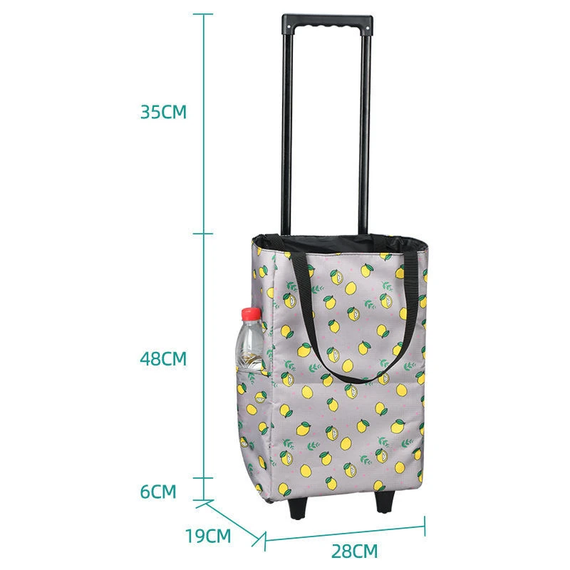 Bolso de compras plegable con  - Food Storage On Wheels reseña y precio