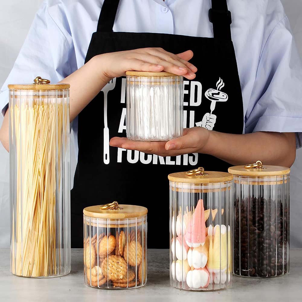 Juego de 3 Frascos de Vidrio p - Food Storage Glass Container Set reseña y precio