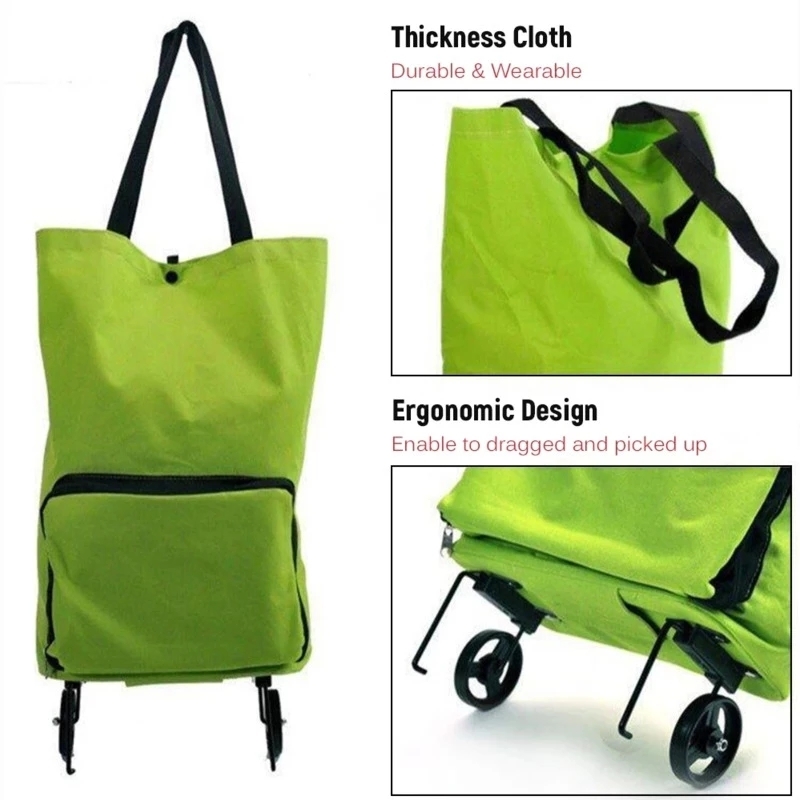 Nueva bolsa de compras plegabl - Food Storage On Wheels reseña y precio