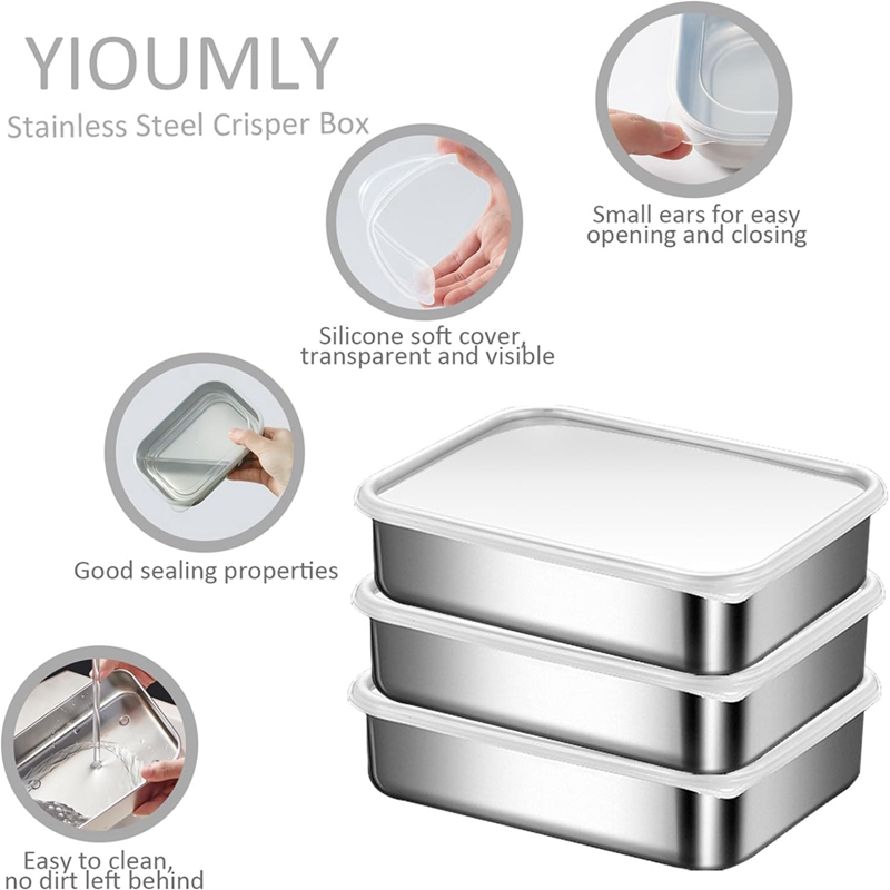 Recipientes de Acero Inoxidabl - Food Storage For reseña y precio
