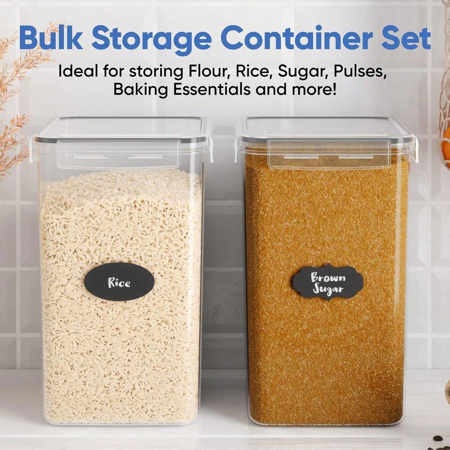 Contenedores Extra Grandes par - Food Storage Large reseña y precio