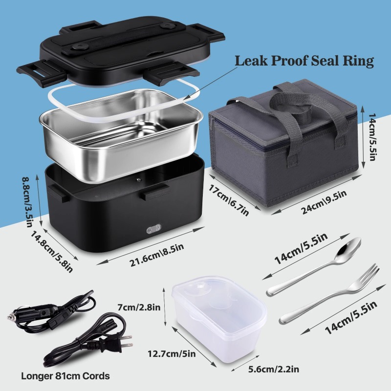 Lonchera Eléctrica con Calefac - Portable Food Warmer reseña y precio