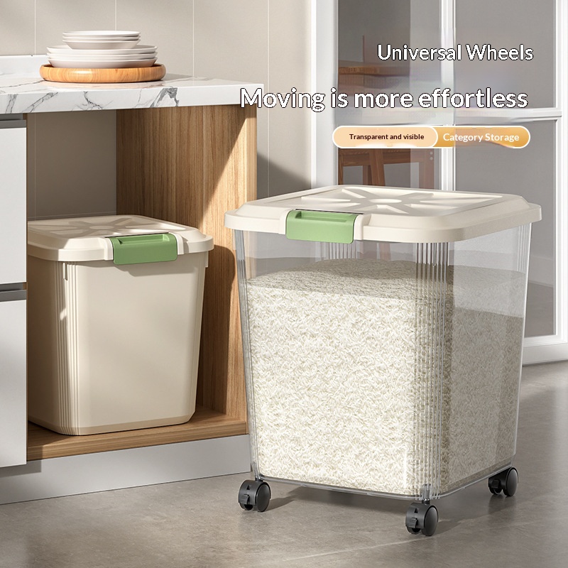 Dispensador de Arroz Transpare - Food Storage On Wheels reseña y precio
