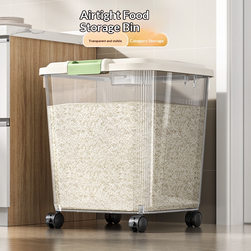 Dispensador de Arroz Transpare - Food Storage On Wheels reseña y precio