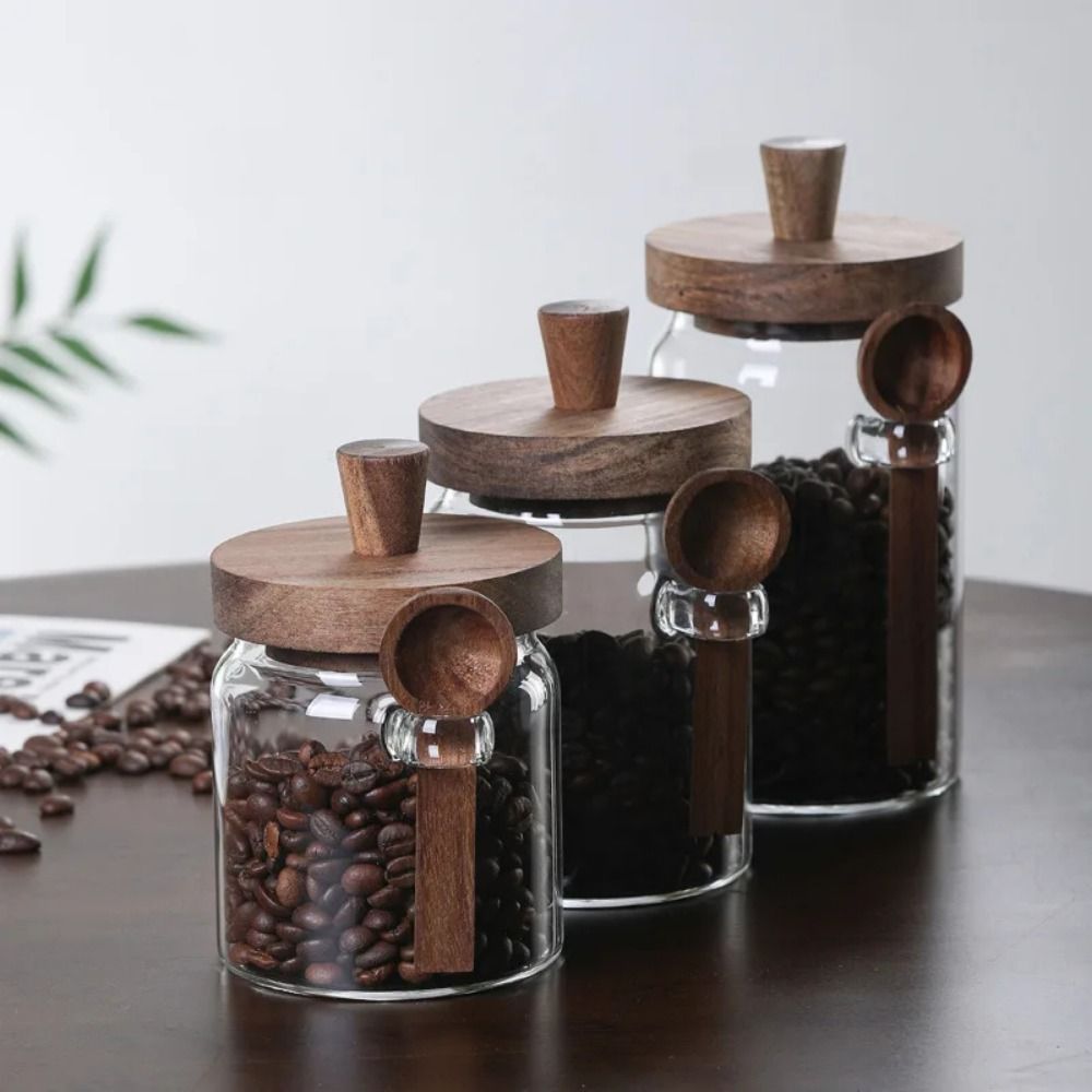 Tarro de almacenamiento de gra - Food Storage Glass Container Set reseña y precio