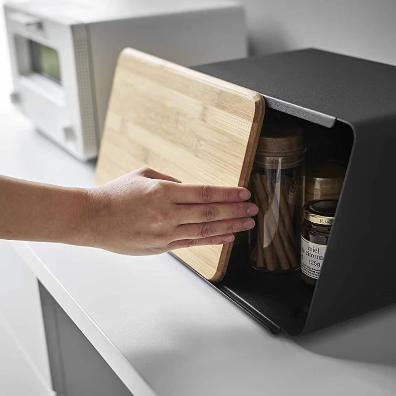 Caja de pan de bambú para alma - Food Storage Handling reseña y precio