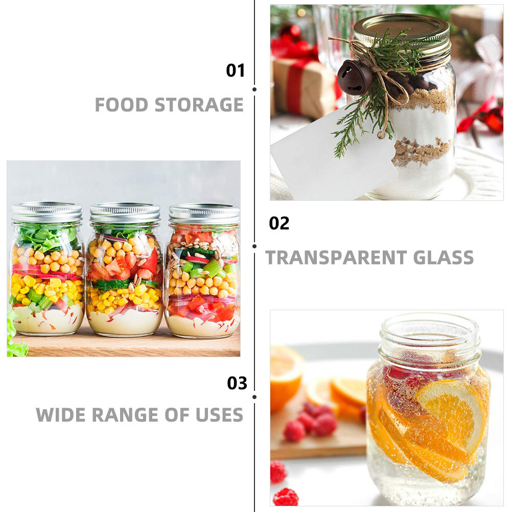 Juego de 6 Frascos de Vidrio T - Food Storage Jars Plastic reseña y precio