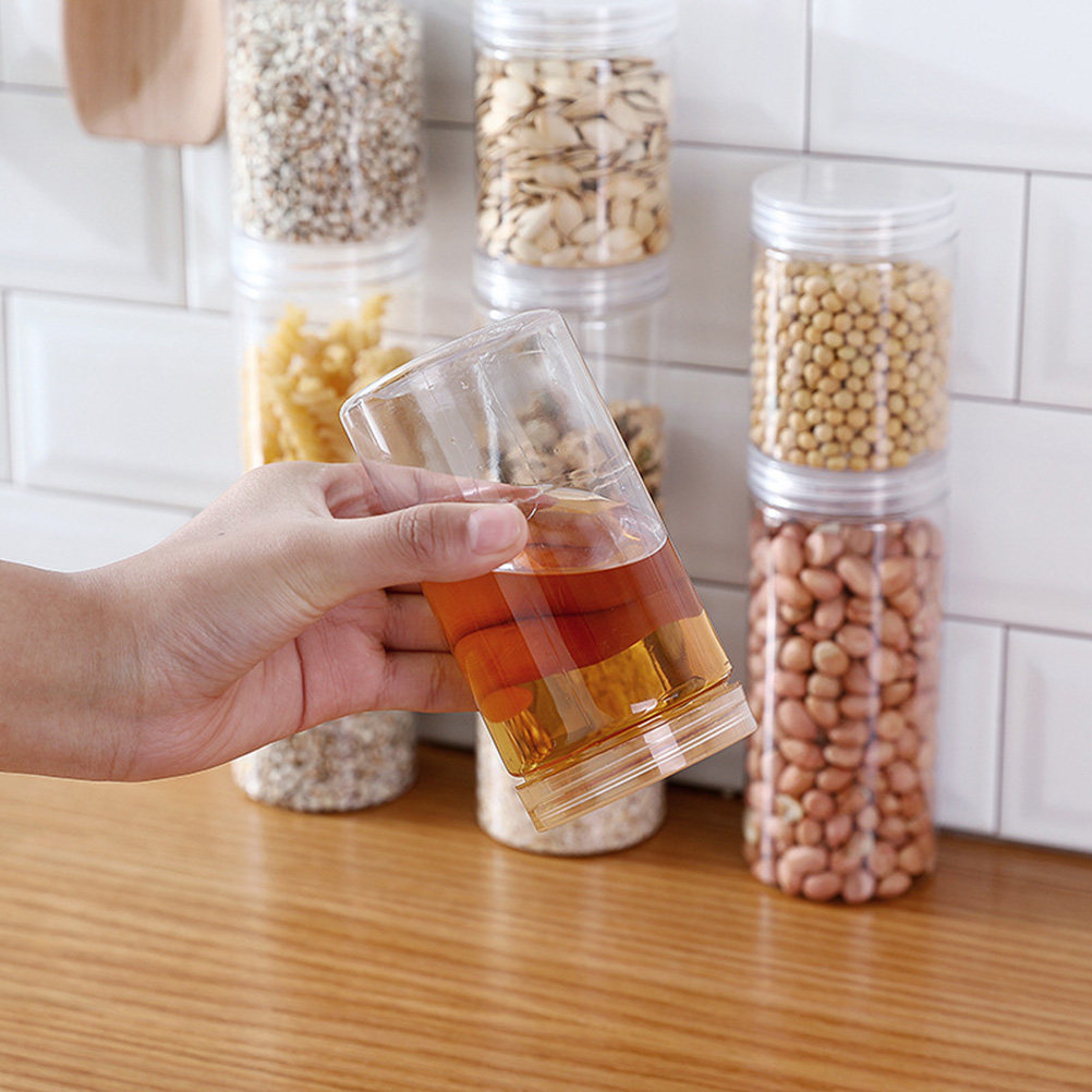 10 Frascos de Plástico Transpa - Food Storage Jars Plastic reseña y precio