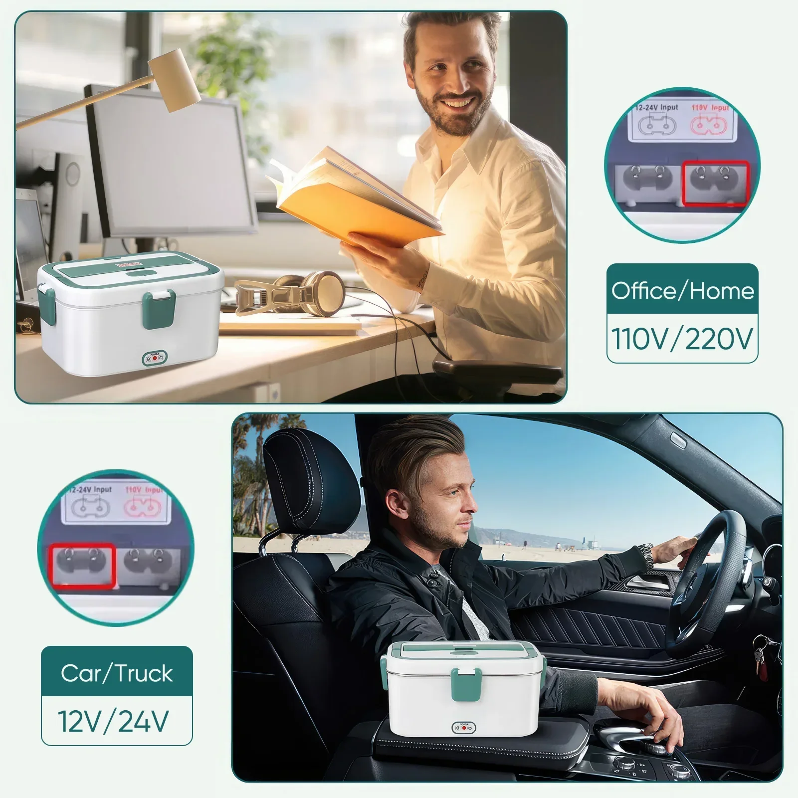 Fiambrera eléctrica calentador - Portable Food Warmer reseña y precio