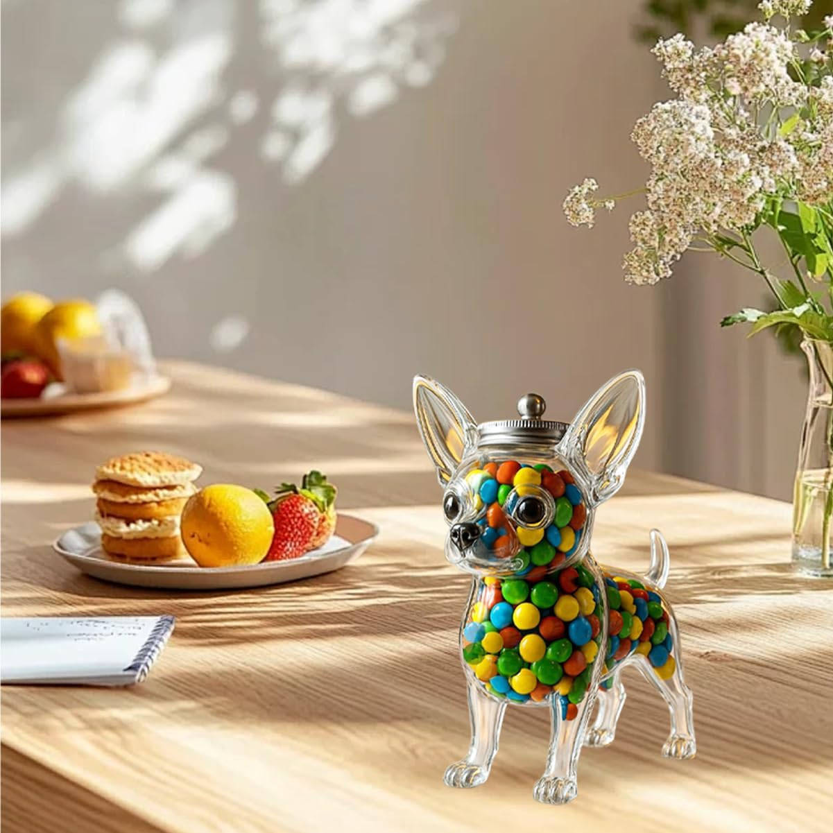 Contenedor con forma de Chihua - Food Storage Glass Container Set reseña y precio