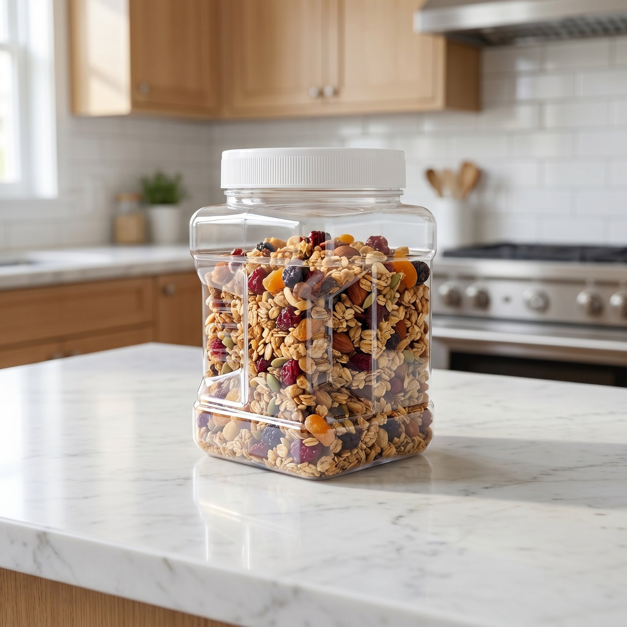 Juego de 6 Recipientes Herméti - Food Storage Jars Plastic reseña y precio