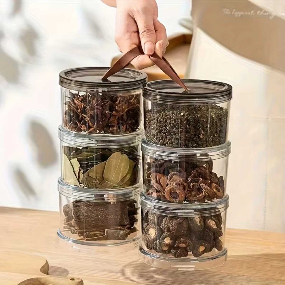Contenedor Redondo de 3 Nivele - Food Storage Jars Plastic reseña y precio