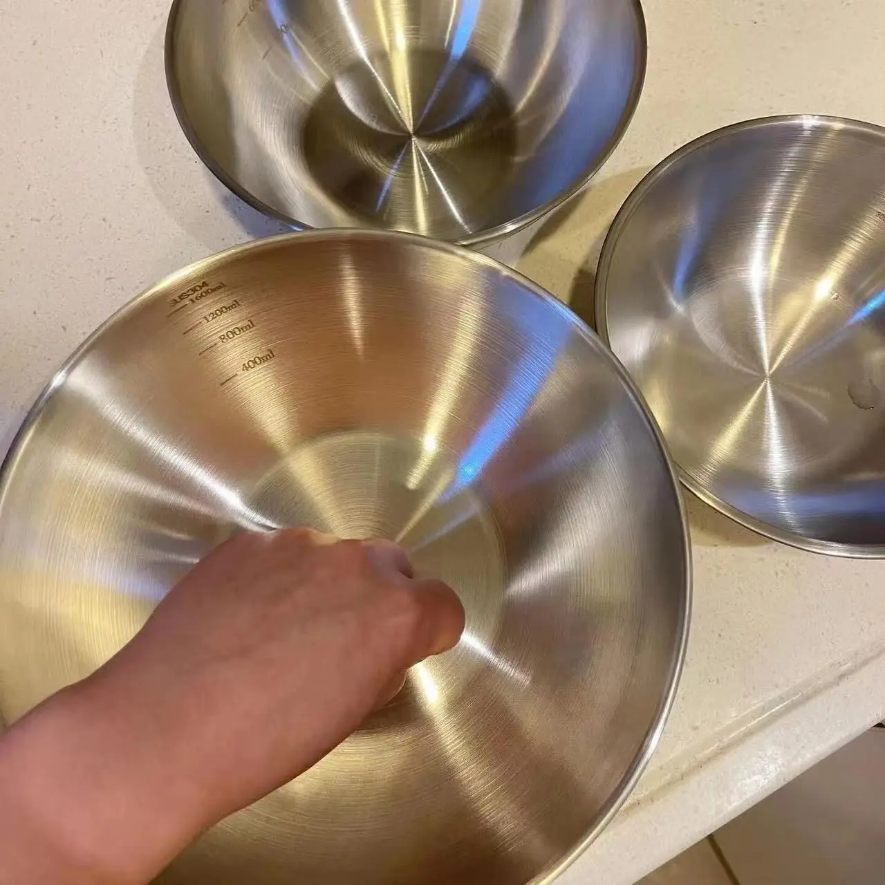 Juego de 3 Tazones de Acero In - Food Storage Large reseña y precio