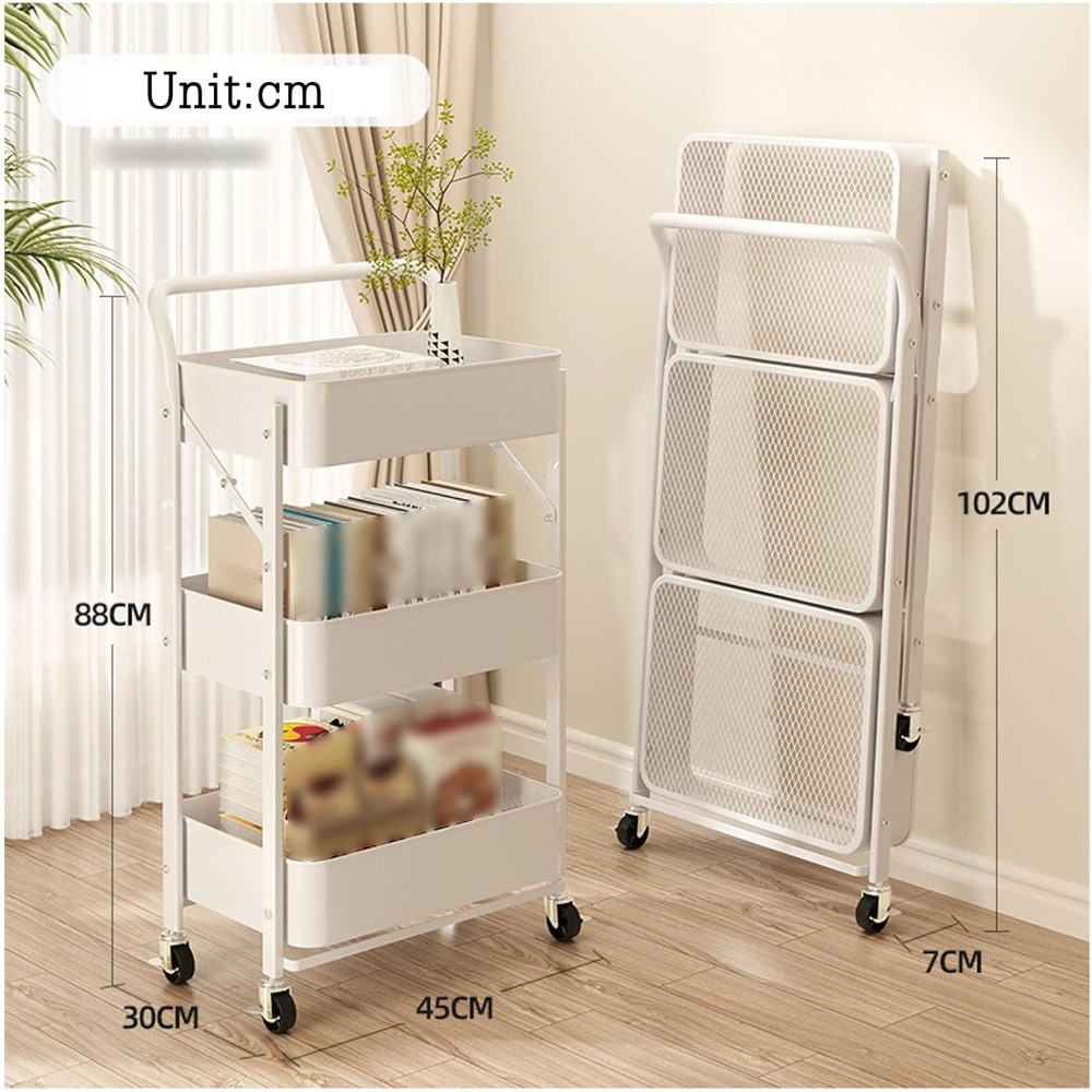 Carrito Rodante de 3 Niveles,  - Food Storage On Wheels reseña y precio