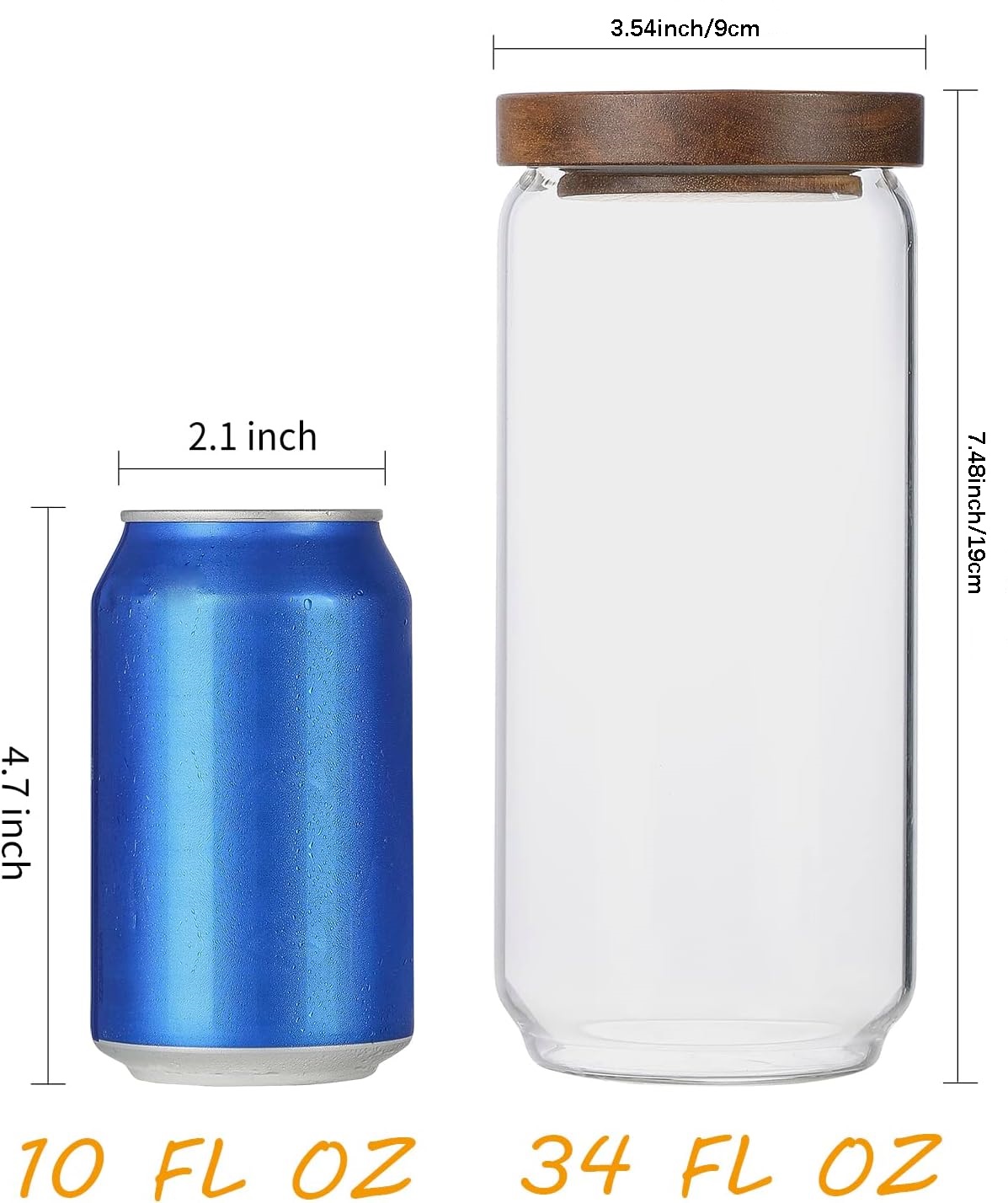 Paquete de 4 Frascos de Vidrio - Food Storage Glass Container Set reseña y precio