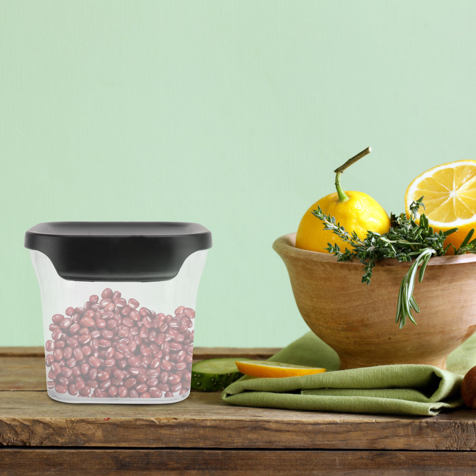 Frasco de Almacenamiento Hermé - Food Storage Jars Plastic reseña y precio