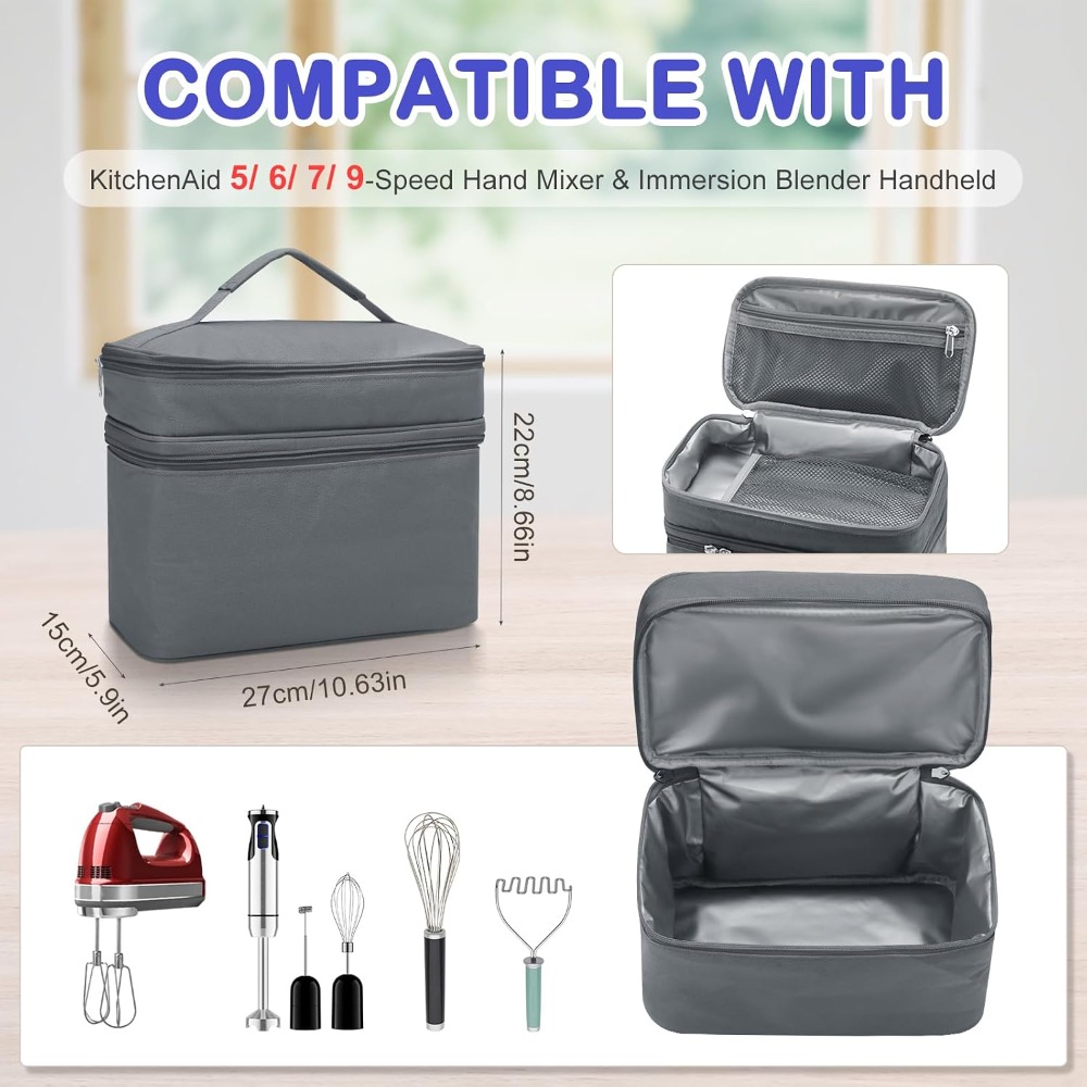 Estuche para batidora de mano  - Kitchenaid Mixer Hand Mixer reseña y precio