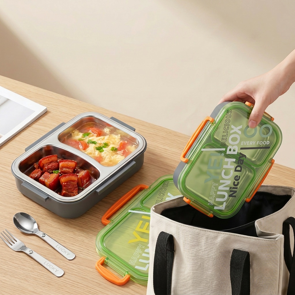 Lonchera Bento de Acero Inoxid - Food Storage Cabinet For Kitchen reseña y precio