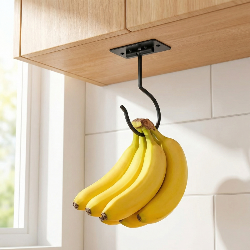 Gancho Adhesivo de Metal Negro - Food Storage Cabinet For Kitchen reseña y precio