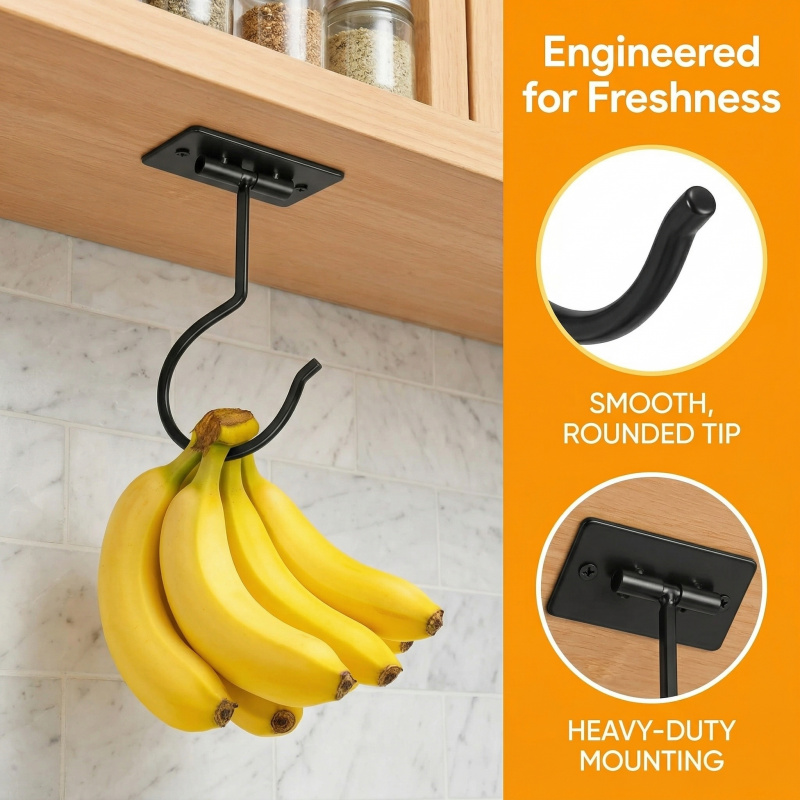 Gancho Adhesivo de Metal Negro - Food Storage Cabinet For Kitchen reseña y precio