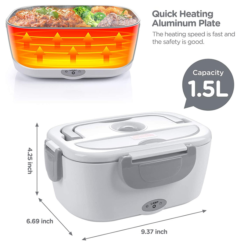 Fiambrera con calefacción eléc - Portable Food Warmer reseña y precio